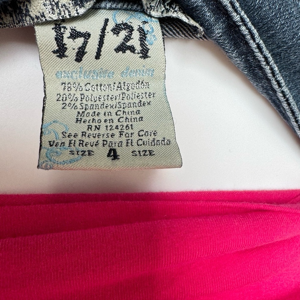 Pink Tee, Maroon and Grey striped shirt and Jeans - Picture 8 of 13